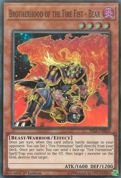 Brotherhood of the Fire Fist - Bear⁣ - Fists of the Gadgets⁣ (Super Rare)⁣ [023]