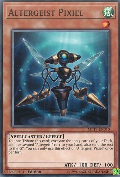 Altergeist Pixiel⁣ - 2019 Gold Sarcophagus Tin Mega Pack⁣ (Common)⁣ [010]