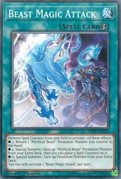 Beast Magic Attack⁣ - 2019 Gold Sarcophagus Tin Mega Pack⁣ (Common)⁣ [121]