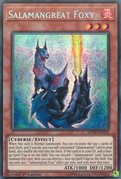 Salamangreat Foxy⁣ - 2019 Gold Sarcophagus Tin Mega Pack⁣ (Secret Rare)⁣ [154]