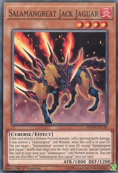 Salamangreat Jack Jaguar⁣ - 2019 Gold Sarcophagus Tin Mega Pack⁣ (Common)⁣ [156]
