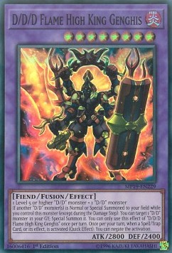 D/D/D Flame High King Genghis⁣ - 2019 Gold Sarcophagus Tin Mega Pack⁣ (Super Rare)⁣ [229]