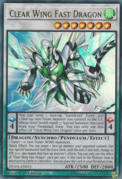 Clear Wing Fast Dragon⁣ - Duel Devastator⁣ (Ultra Rare)⁣ [011]