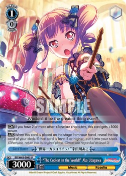 "The Coolest in the World!" Ako Udagawa (V.1 - Uncommon)⁣ - BanG Dream! Girls Band Party! 2⁣ (Uncommon)⁣ [085]