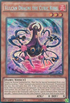 Vulcan Dragni the Cubic King (V.3 - Secret Rare) - The Dark Side of Dimensions Movie Pack (Secret Rare) [MVP1-S37]