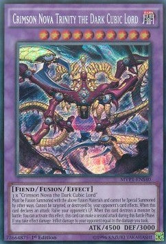 Crimson Nova Trinity the Dark Cubic Lord (V.3 - Secret Rare) - The Dark Side of Dimensions Movie Pack (Secret Rare) [MVP1-S40]