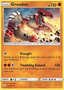 Groudon⁣ - Cosmic Eclipse⁣ (Rare)⁣ [113]