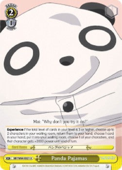 Panda Pajamas - Rascal Does Not Dream of Bunny Girl Senpai (Uncommon) [SBY/W64-021]