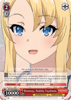 Runaway, Nodoka Toyohama - Rascal Does Not Dream of Bunny Girl Senpai (Uncommon) [SBY/W64-063]