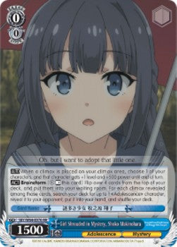 Girl Shrouded in Mystery, Shoko Makinohara (V.1 - Double Rare)⁣ - Rascal Does Not Dream of Bunny Girl Senpai⁣ (Double Rare)⁣ [076]