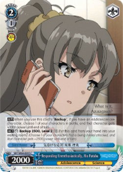 Responding Unenthusiastically, Rio Futaba - Rascal Does Not Dream of Bunny Girl Senpai (Common) [SBY/W64-095]