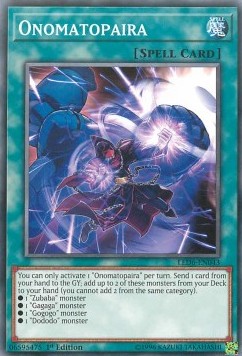 Onomatopaira⁣ - Legendary Duelists: Magical Hero⁣ (Common)⁣ [043]