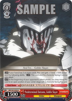 Predetermined Outcome, Goblin Slayer - Goblin Slayer (Uncommon) [GBS/S63-038]