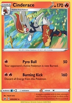 Cinderace - Sword & Shield (Holo Rare) [35]
