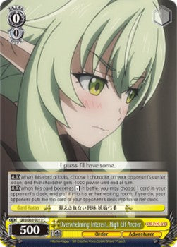 Overwhelming Interest, High Elf Archer - Goblin Slayer (Common) [GBS/S63-013]