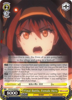 Final Battle, Female Hero - Goblin Slayer (Common) [GBS/S63-022]