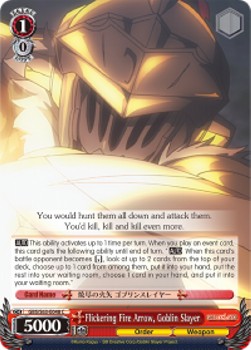 Flickering Fire Arrow, Goblin Slayer - Goblin Slayer (Common) [GBS/S63-048]