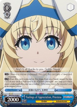 Feelings of Appreciation, Priestess - Goblin Slayer (Common) [GBS/S63-089]