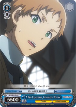A New Experience, Greenhorn Warrior - Goblin Slayer (Common) [GBS/S63-093]