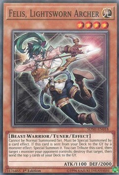 Felis, Lightsworn Archer⁣ - Structure Deck: Shaddoll Showdown⁣ (Common)⁣ [018]