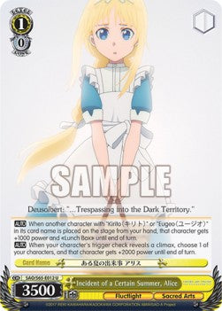 Incident of a Certain Summer, Alice⁣ - Sword Art Online -Alicization-⁣ (Uncommon)⁣ [012]