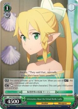 Information About the Virtual World, Leafa⁣ - Sword Art Online -Alicization-⁣ (Common)⁣ [044]