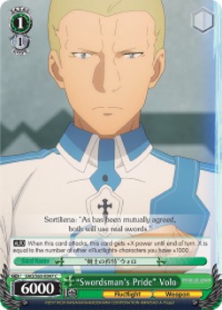 "Swordsman's Pride" Volo⁣ - Sword Art Online -Alicization-⁣ (Common)⁣ [047]