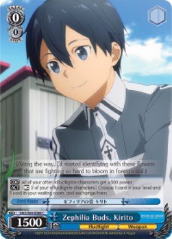 Zephilia Buds, Kirito⁣ - Sword Art Online -Alicization-⁣ (Common)⁣ [089]