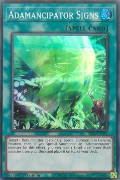 Adamancipator Signs⁣ - Secret Slayers⁣ (Super Rare)⁣ [011]