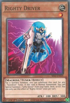 Righty Driver⁣ - Structure Deck: Mechanized Madness⁣ (Common)⁣ [019]