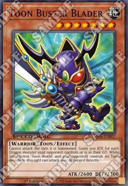 Toon Buster Blader⁣ - Speed Duel Starter Decks: Match of the Millennium⁣ (Common)⁣ [B07]