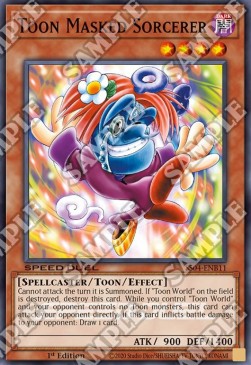 Toon Masked Sorcerer⁣ - Speed Duel Starter Decks: Match of the Millennium⁣ (Common)⁣ [B11]