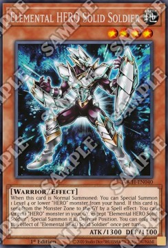 Elemental HERO Solid Soldier⁣ - Toon Chaos⁣ (Rare)⁣ [040]