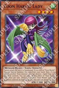 Toon Harpie Lady (V.1 - Super Rare)⁣ - Toon Chaos⁣ (Super Rare)⁣ [002]