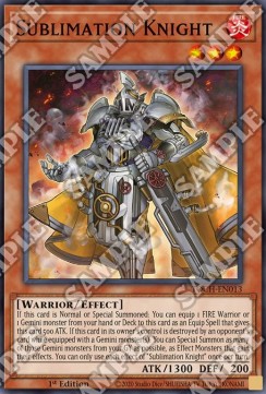 Sublimation Knight⁣ - Toon Chaos⁣ (Super Rare)⁣ [013]
