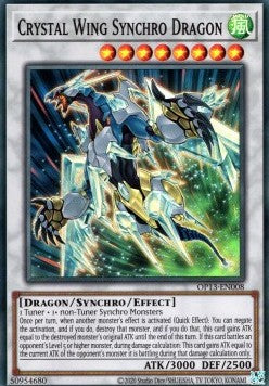 Crystal Wing Synchro Dragon⁣ - OTS Tournament Pack 13⁣ (Super Rare)⁣ [008]