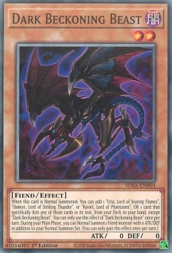 Dark Beckoning Beast - Structure Deck: Sacred Beasts (Common) [SDSA-003]