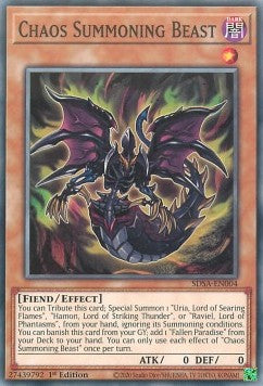 Chaos Summoning Beast⁣ - Structure Deck: Sacred Beasts⁣ (Common)⁣ [004]