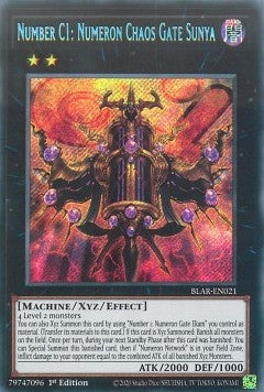 Number C1: Numeron Chaos Gate Sunya⁣ - Battles of Legend: Armageddon⁣ (Secret Rare)⁣ [021]
