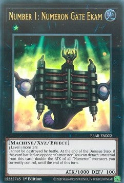 Number 1: Numeron Gate Ekam⁣ - Battles of Legend: Armageddon⁣ (Ultra Rare)⁣ [022]