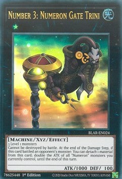 Number 3: Numeron Gate Trini⁣ - Battles of Legend: Armageddon⁣ (Ultra Rare)⁣ [024]