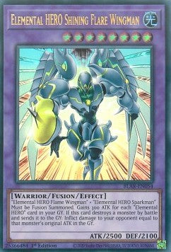 Elemental HERO Shining Flare Wingman⁣ - Battles of Legend: Armageddon⁣ (Ultra Rare)⁣ [054]