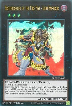 Brotherhood of the Fire Fist - Lion Emperor⁣ - Battles of Legend: Armageddon⁣ (Ultra Rare)⁣ [066]