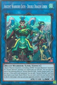Ancient Warriors Oath - Double Dragon Lords⁣ - Rise of the Duelist⁣ (Super Rare)⁣ [048]