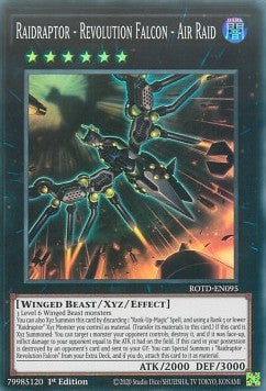 Raidraptor - Revolution Falcon - Air Raid⁣ - Rise of the Duelist⁣ (Super Rare)⁣ [095]