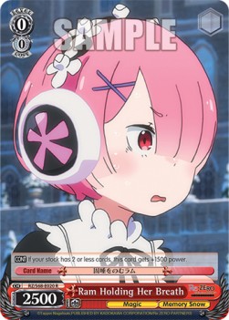 Ram Holding Her Breath - Re:ZERO -Starting Life in Another World- Memory Snow (Rare) [RZ/S68-020]