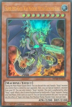 Super Anti-Kaiju War Machine Mecha-Thunder-King - 2020 Tin of Lost Memories Mega Pack (Ultra Rare) [MP20-036]