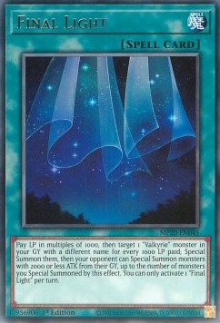 Final Light⁣ - 2020 Tin of Lost Memories Mega Pack⁣ (Rare)⁣ [045]