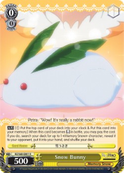 Snow Bunny - Re:ZERO -Starting Life in Another World- Memory Snow (Rare) [RZ/S68-001]