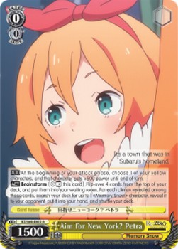 Aim for New York? Petra - Re:ZERO -Starting Life in Another World- Memory Snow (Rare) [RZ/S68-002]